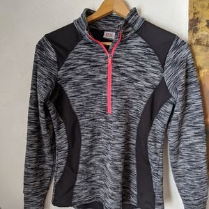 Fleece lined half zip sweatshirt